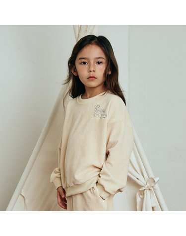 [보리보리/비치스앤크림]루덴 골지 벨로아 MTM - 크림 Ruden ridded soft MTM, Cream