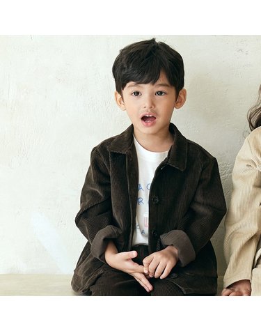 [보리보리/비치스앤크림]멜로우 코듀로이 자켓-카키Melow corduroy Jacket, khaki