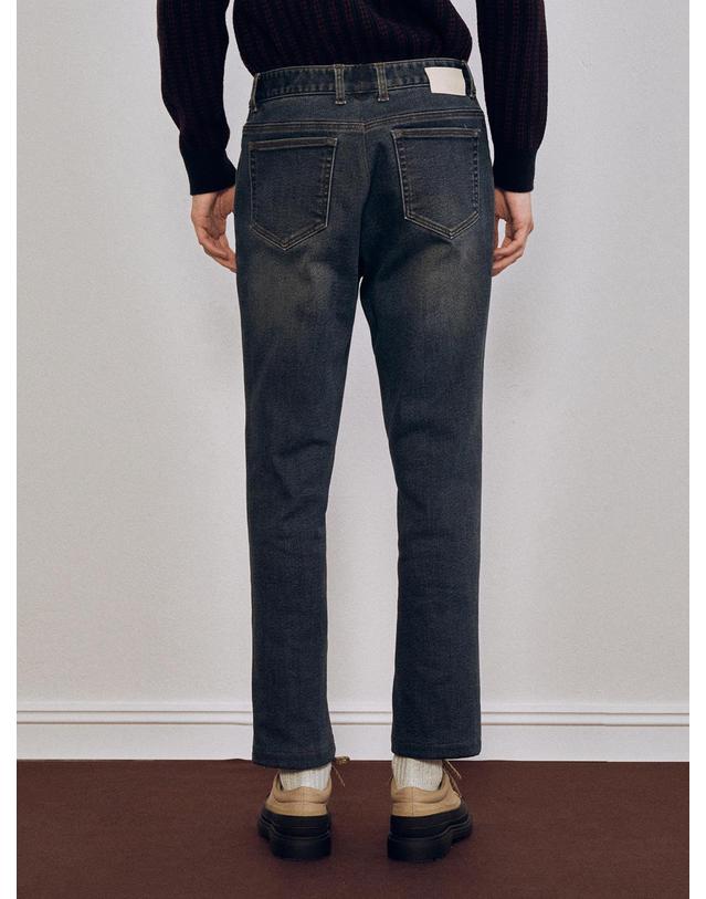 더레이블 더레이블 중청 기모 데님 REEDL26W9301 55 착용컷