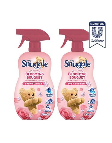 스너글 섬유탈취제 블루밍부케 더블소프트 470ml 2개