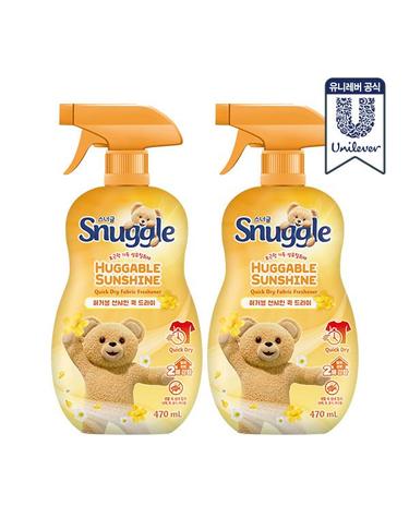 스너글 섬유탈취제 허거블선샤인 퀵드라이 470ml 2개