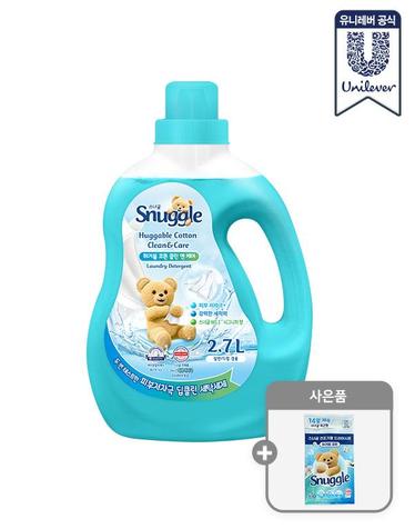 스너글 딥클린 액체세제 허거블코튼 클린앤케어 2.7L