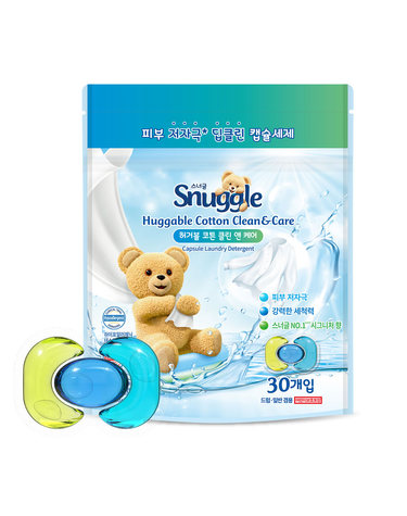 스너글 캡슐 세탁세제 허거블 코튼 15.2g 30개입