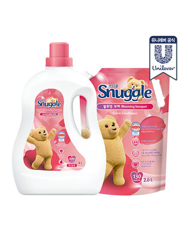 스너글 초고농축 섬유유연제 블루밍부케 4L + 2.6L
