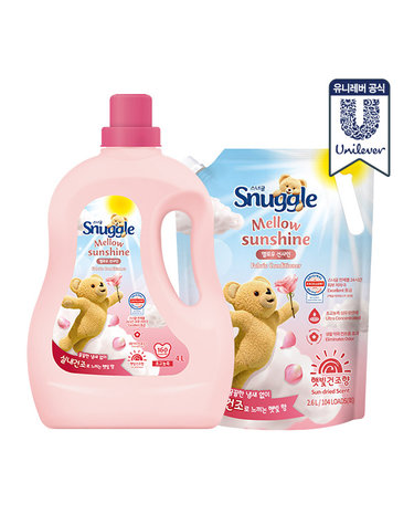 스너글 햇빛건조 섬유유연제 멜로우선샤인 4L + 2.6L