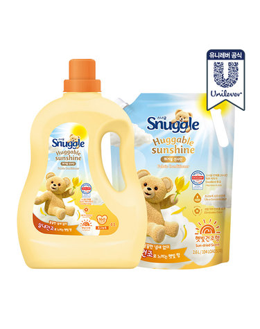 스너글 햇빛건조 섬유유연제 허거블선샤인 4L + 2.6L