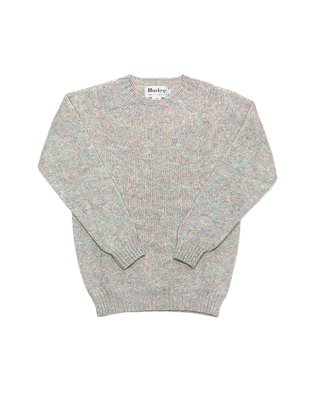 할리오브스코틀랜드 [할리오브스코틀랜드 HARLEY OF SCOTLAND] M3834 7 SHAGGY UGIE PEARL 남성 니트 착용컷