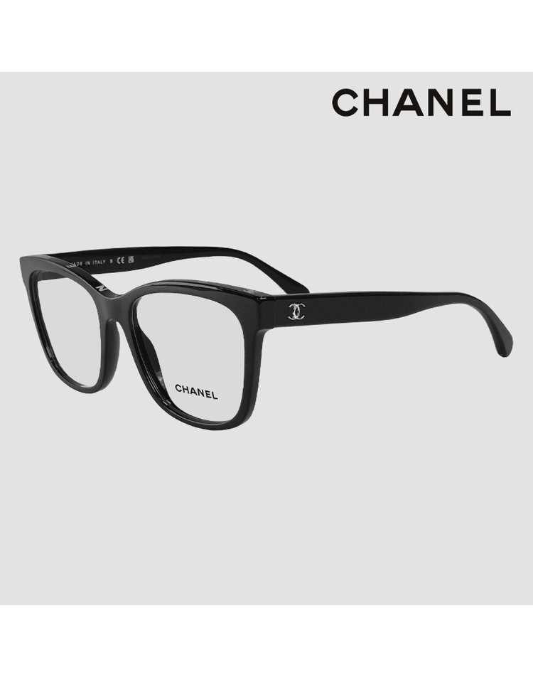 샤넬 샤넬 스퀘어 레터링 안경 CH3392 A75208 C501 블랙