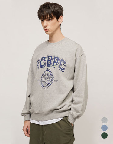 RCB폴로클럽 남녀공용 RCBPC EST.1985 그래픽 크루넥 맨투맨 티셔츠 3color