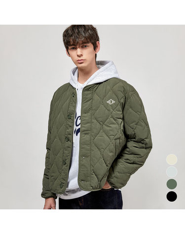 RCB폴로클럽 남녀공용 웨이브 라운드넥 퀼팅 점퍼 4color