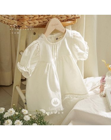 [보리보리] 우리 아가의 청순함을 책임질게요 . -  lovely pure linen cotton baby lace point blouse