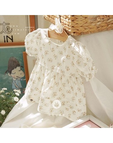 [보리보리] 부드러운 꽃들이 사랑하는 우리 아가를 닮았죠 ： -  lovely pure flower cotton baby blouse