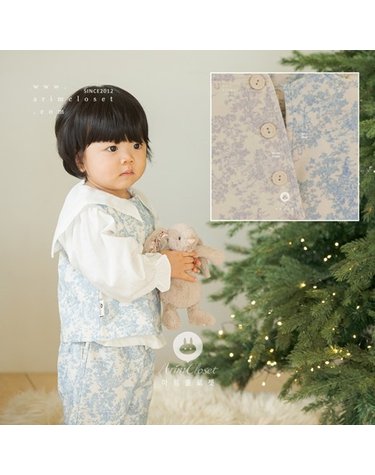 [보리보리] 쪼꼬미의 로맨틱한 오늘이라죠 . , vest - romantic violet, blue corduroy baby vest