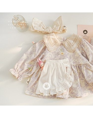 [보리보리] 베르사유 궁전에서의 우리아가 ., blouse -  so romantic violet premium corduroy baby blouse