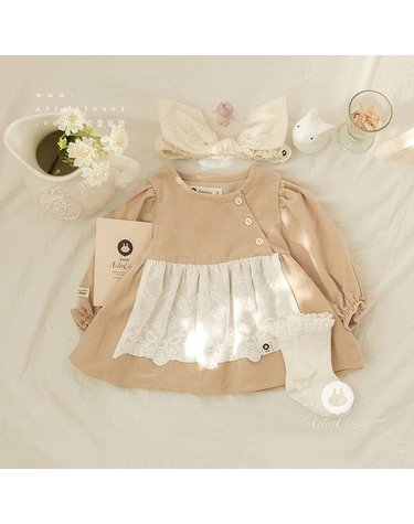[보리보리] 우리아가의 초초 귀여움에 웃음이나요 ：, 코듀로이 앞치마 베이비 블라우스