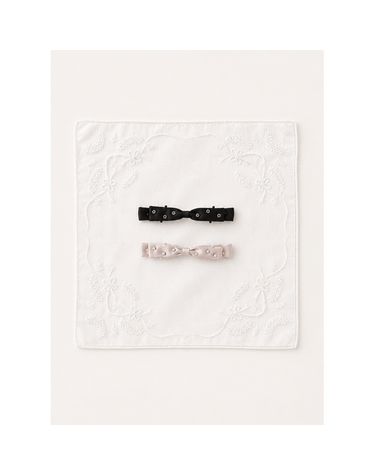 [보리보리] Pearl Ribbon Hairpin