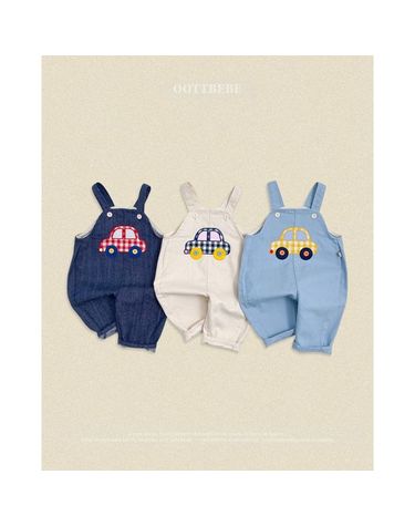 [보리보리] 붕붕이데님오버롤