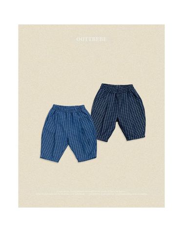 [보리보리] 데님체크팬츠