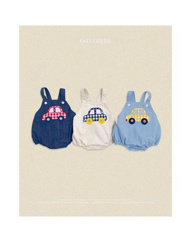 [보리보리] bebe붕붕이데님슈트