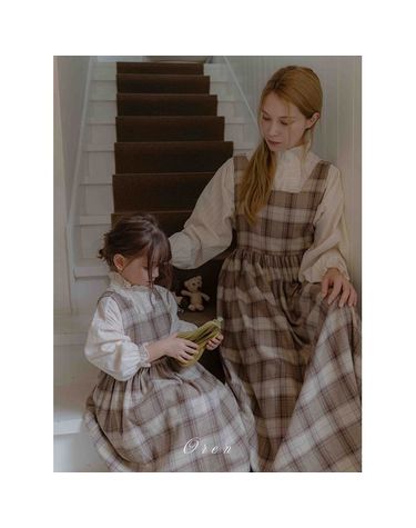 [보리보리] 키즈레오 클래식 체크 원피스