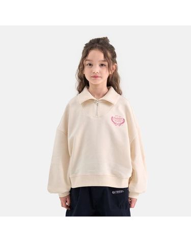 [보리보리] 여아 반집업 맨투맨 크림 OD253IZM73_CRE