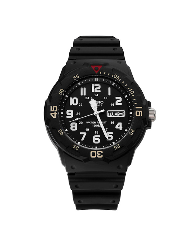 카시오 [카시오 CASIO] MRW-200H-1BVDF 남성 시계 착용컷