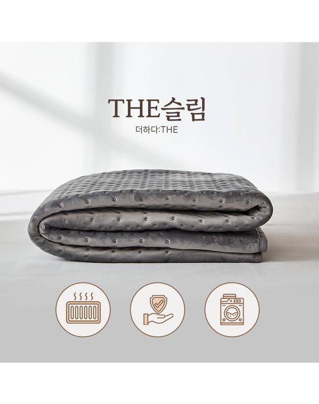 꾸민가 꾸민가 THE슬림 탄소매트 부드러운 극세사 카본매트 겨울 온열 전기매트 빨아쓰는 전기요 (4 Size) 착용컷