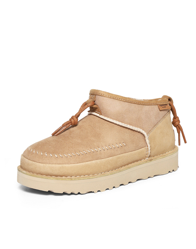 어그 [어그] 미국 UGG 울트라 미니 크래프티드 리제너레이트 털 부츠 260 사이즈 샌드 1152953-SAN 착용컷