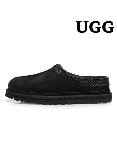 [UGG] 미국 어그 남성 뉴먼 뮬 슬립온 부츠 블랙 1113631-BLK