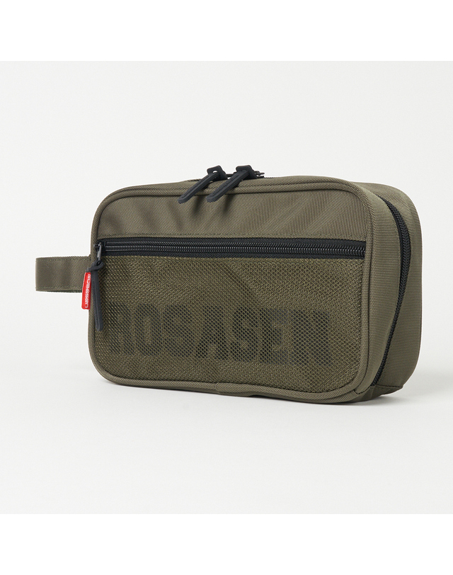 로사센 [ROSASEN] 로사센 로고 메시 포켓 파우치 - RSU5APB932 착용컷