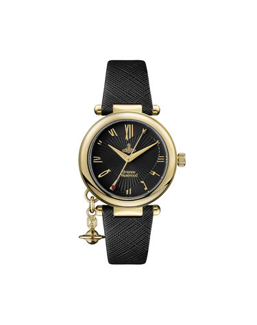비비안웨스트우드 VV006GDBLK 오브 하트 여성 가죽 쿼츠 32mm