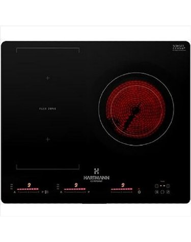 [하트만] 듀얼플렉스존 3구 하이브리드 전기레인지 / HHR-E3000B