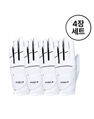 [기가골프] 반양피 골프장갑 남성용(한손)_GA3215 4장세트