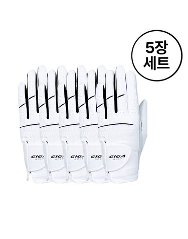 [기가골프] 반양피 골프장갑 남성용(한손)_GA3215 5장세트