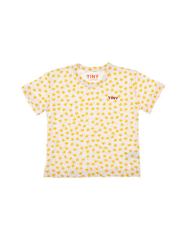 타이니코튼 AW24-014 104 (Stars tee off-white) 스타 별 아동 반팔티