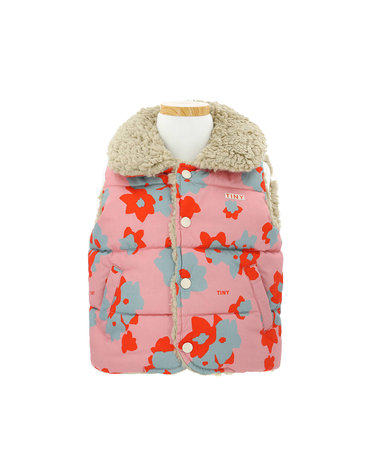 타이니코튼 AW24-304 P17 (Flowers padded vest) 플라워 패디드 아동 베스트