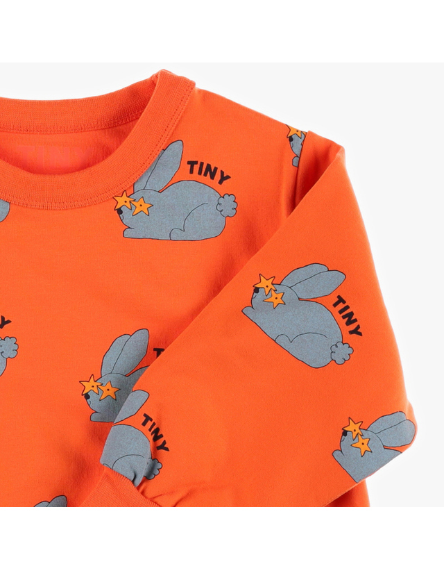 타이니코튼 타이니코튼 AW24-059 J08 (Rabbits Sweatshirt) 래빗 아동 맨투맨 착용컷