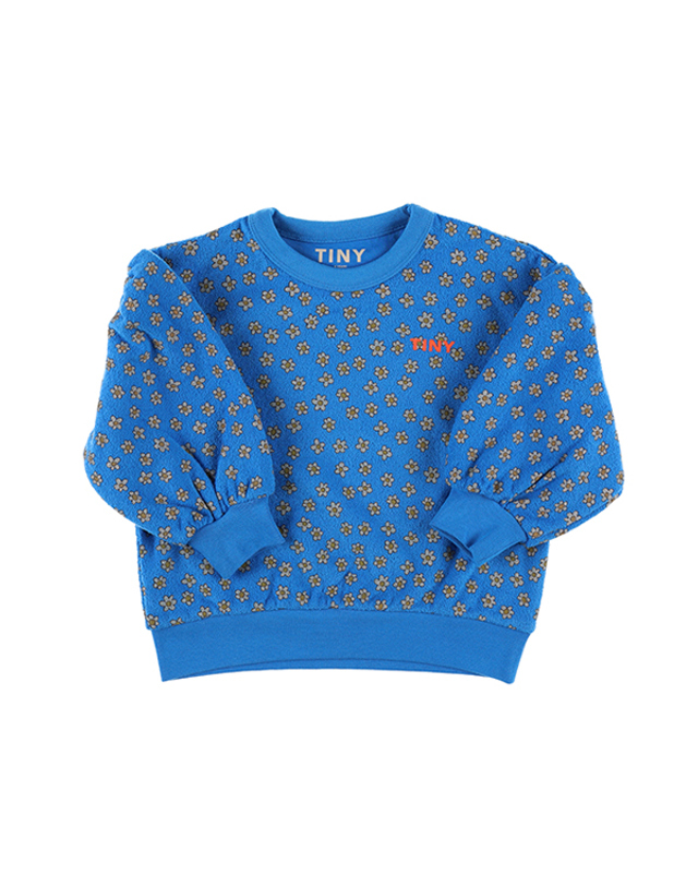 타이니코튼 타이니코튼 AW24-078 P22 (Daisies sweatshirt) 데이지 아동 맨투맨 착용컷