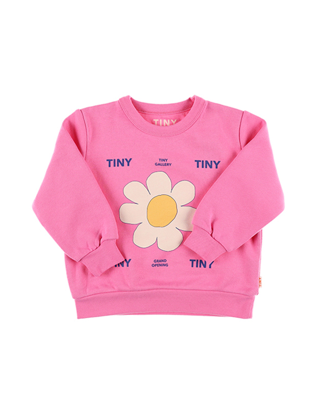 타이니코튼 타이니코튼 AW24-120 P16 (Daisy sweatshirt) 데이지 아동 맨투맨 착용컷