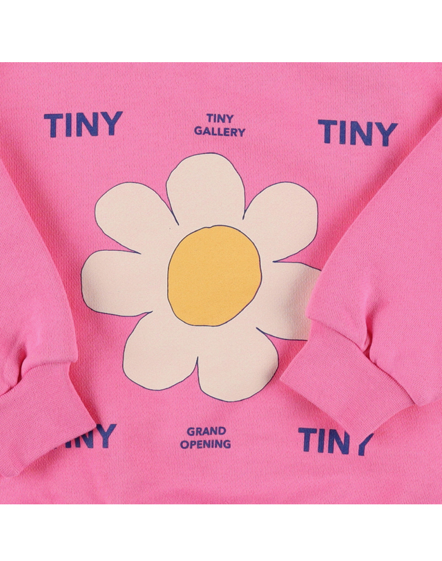 타이니코튼 타이니코튼 AW24-120 P16 (Daisy sweatshirt) 데이지 아동 맨투맨 착용컷