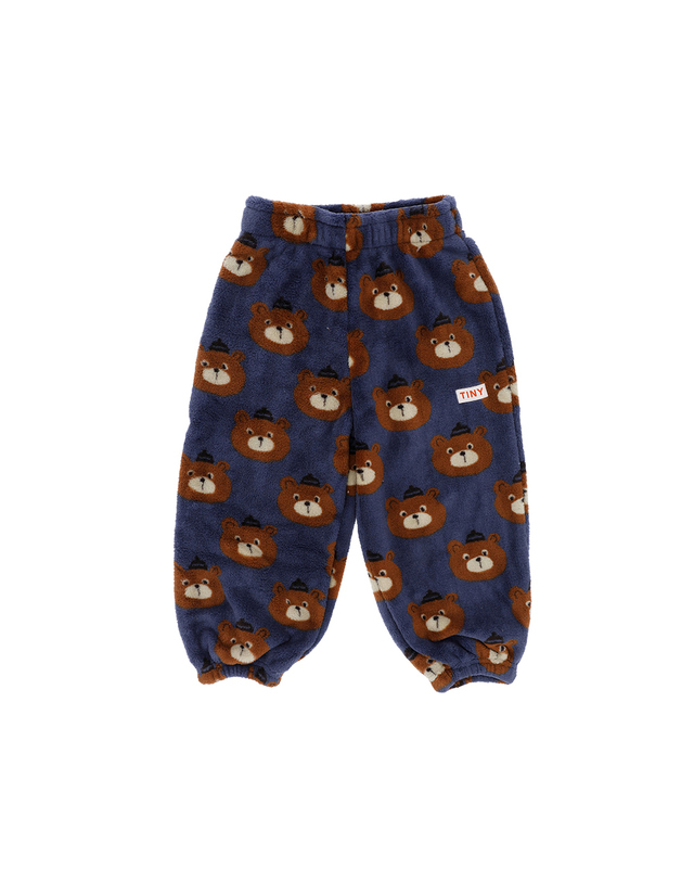 타이니코튼 타이니코튼 AW24-306 K29 (Bears polar sweatpant) 베어스 플리스 아동 긴바지 착용컷