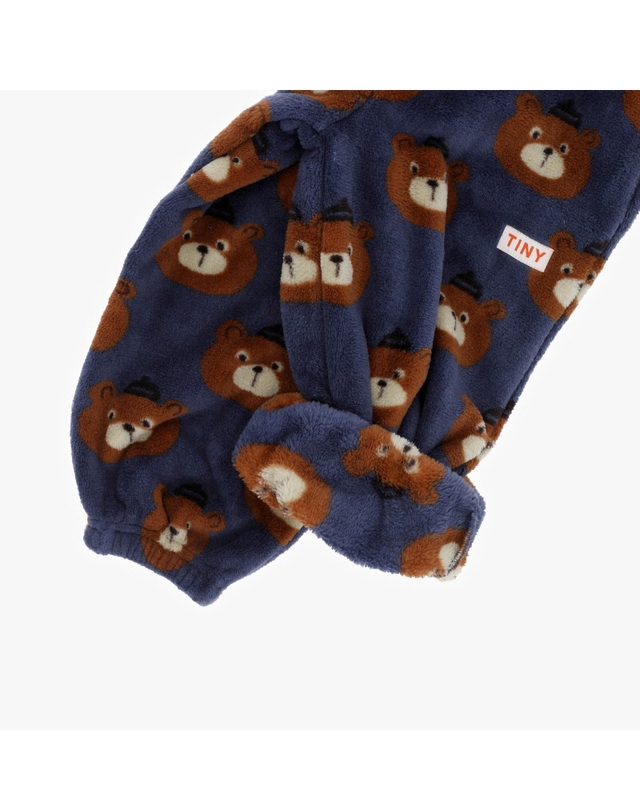 타이니코튼 타이니코튼 AW24-306 K29 (Bears polar sweatpant) 베어스 플리스 아동 긴바지 착용컷