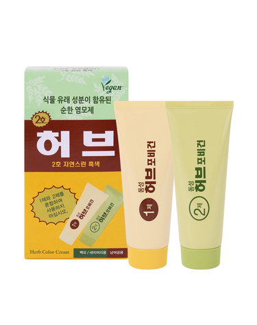 동성제약 허브 포 비건 칼라크림 2호 자연스런흑색