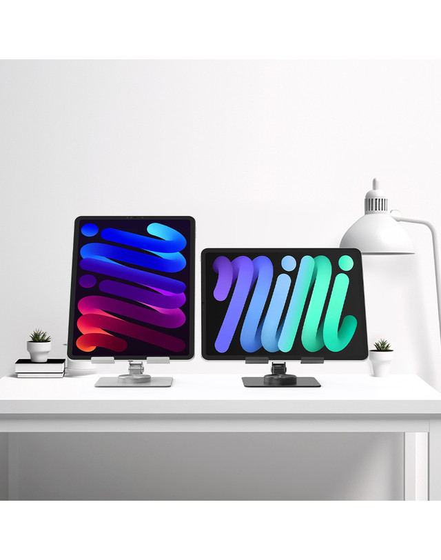 모락 모락 볼드 M1 메탈 회전 접이식 탁상용 태블릿 거치대 MR-MS-BOLDM1 착용컷