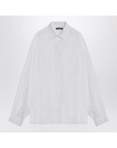 [해외직구] 25SS 돌체앤가바나 롱 슬리브 린넨 셔츠 G5NE2TFU4JB W0800 WHITE