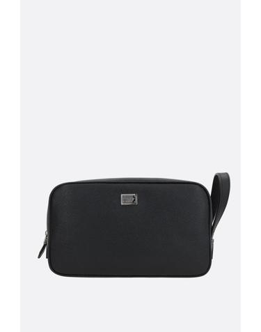 [해외직구] 26SS 돌체앤가바나 Sicily calfskin necessaire 파우치 BT3310BG66280999 BLACK