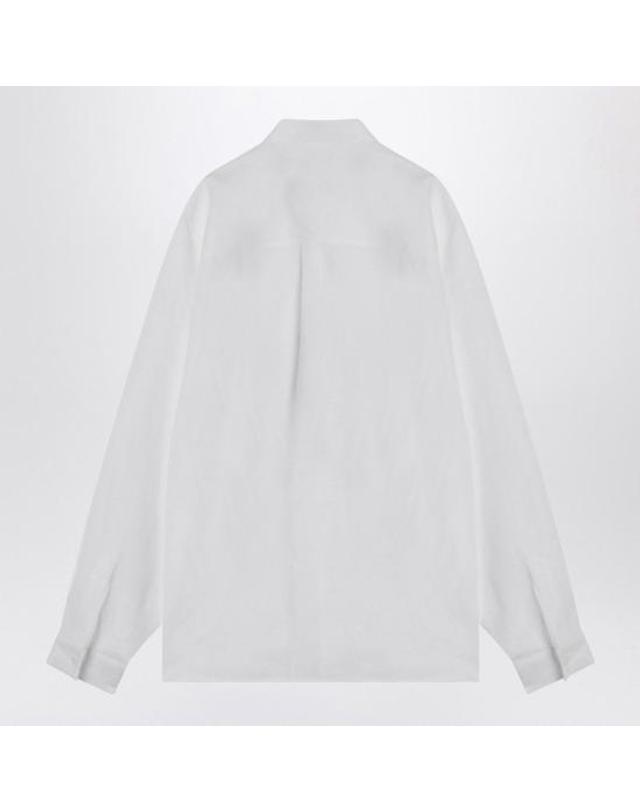 돌체앤가바나 [해외직구] 25SS 돌체앤가바나 롱 슬리브 린넨 셔츠 G5NE2TFU4JB W0800 WHITE 착용컷