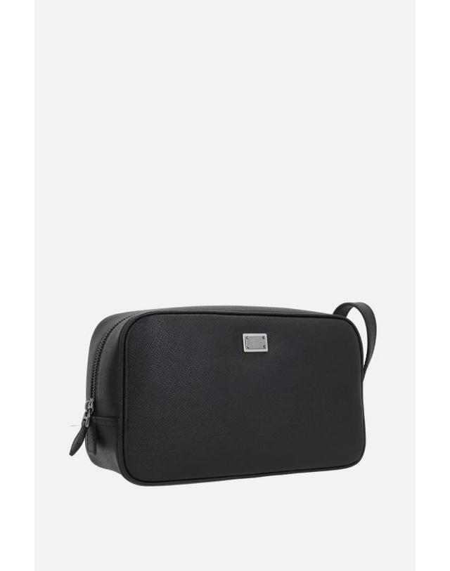 돌체앤가바나 [해외직구] 26SS 돌체앤가바나 Sicily calfskin necessaire 파우치 BT3310BG66280999 BLACK 착용컷