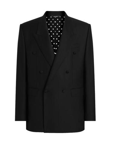 [해외직구] 26SS 돌체앤가바나 더블 브레스티드 시칠리아 버진 울 자켓 G2VN8T GK048N0000 BLACK