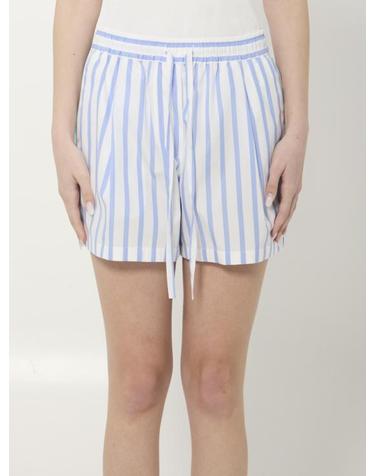 [해외직구] 26SS 돌체앤가바나 스트라이프 포플린 쇼츠 FTDJHTFR52W S8051 LIGHT BLUE